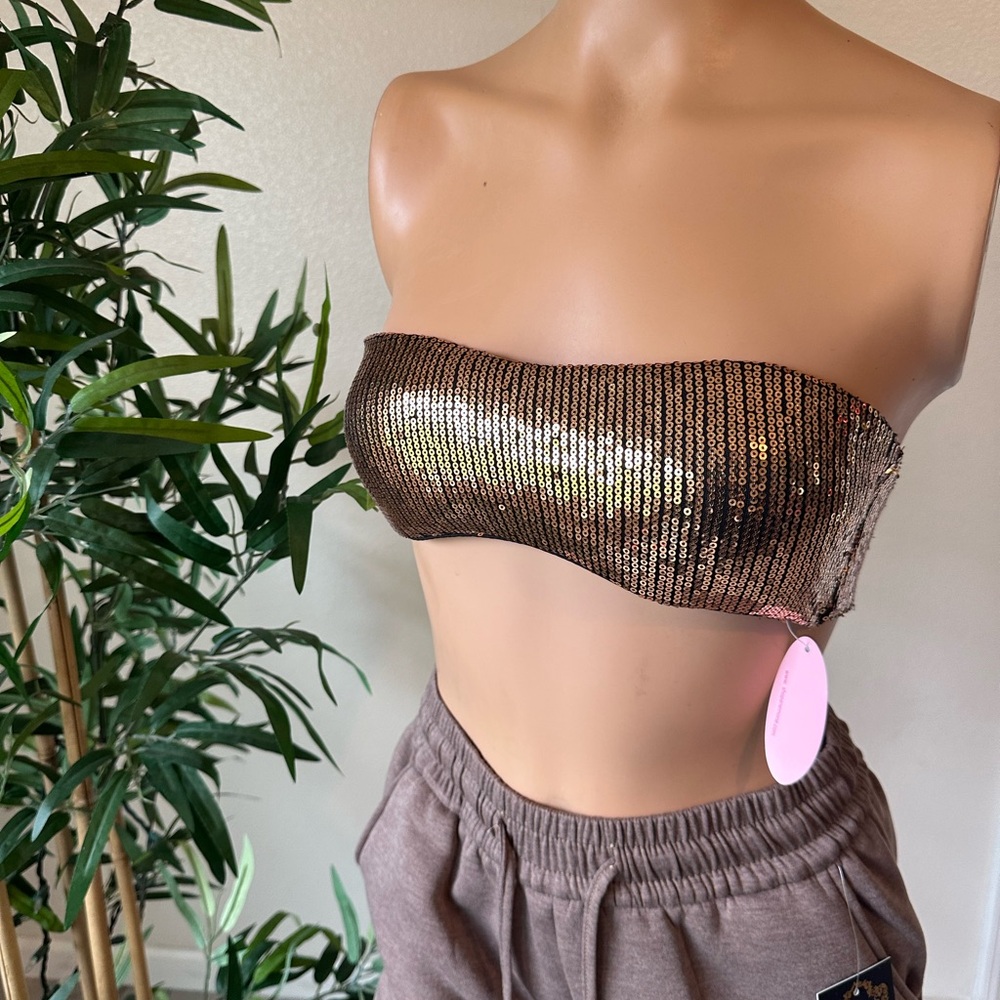 New Gold sequin top